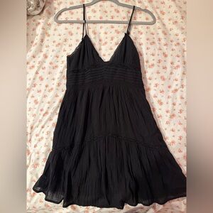 Zara Boho Black mini dress